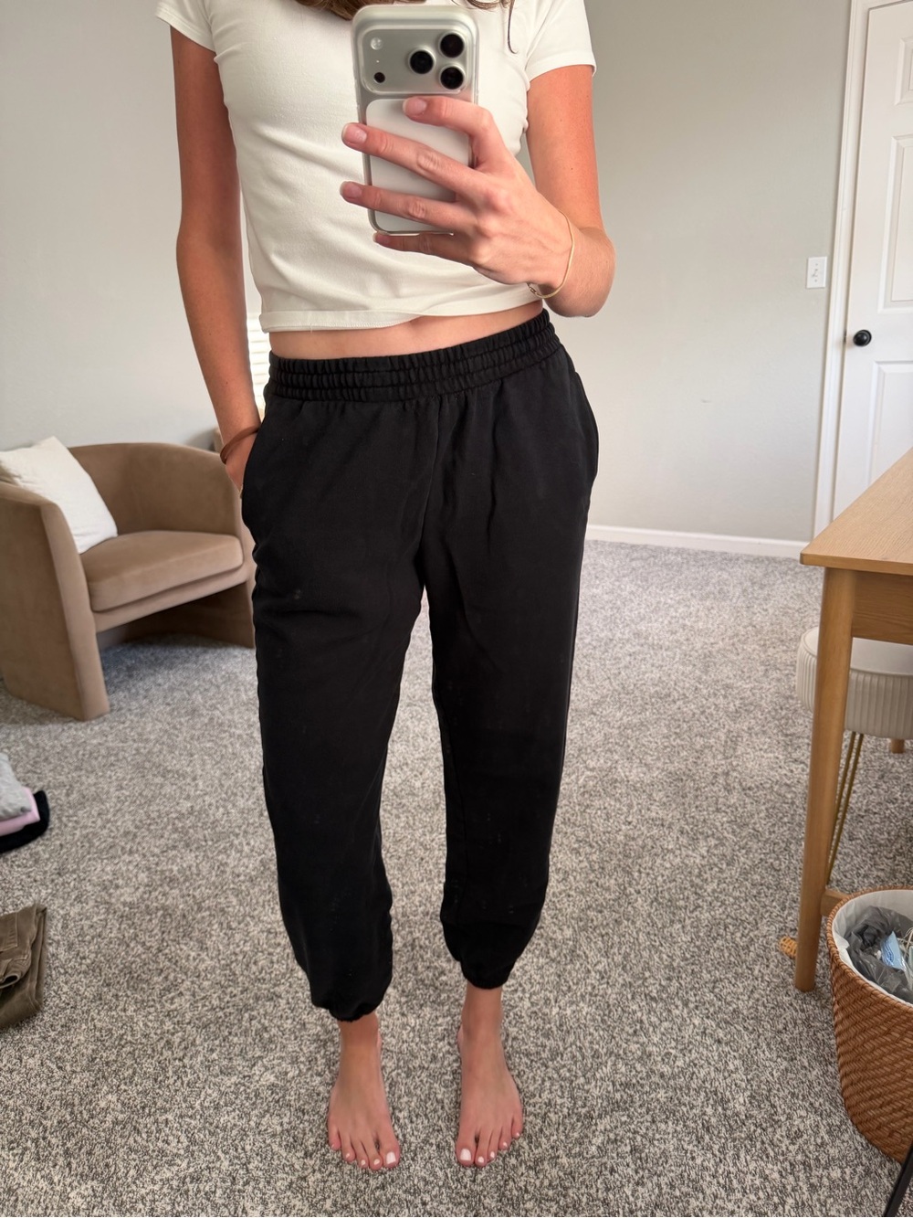 Old Navy Black Elastic Waist Jogger Pants
